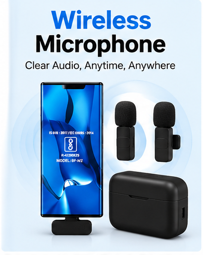 J 13 Dual Wireless Microphone with 2 Transmitters - Image 2