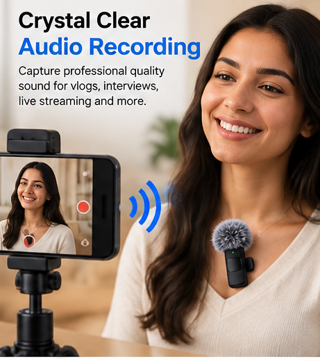 K9 Dual Wireless Microphone with Lightning Converter - Image 3
