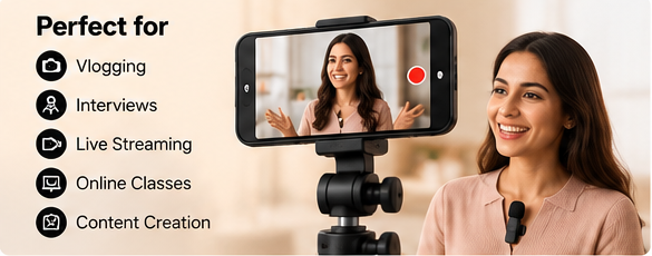 J 13 Dual Wireless Microphone with 2 Transmitters - Image 4